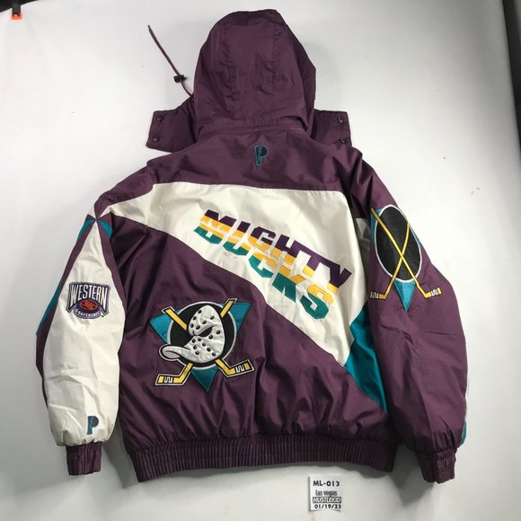 Vintage Anaheim Mighty Ducks 90s Pro Player Puffer Jacket XLarge XL Men Hockey🔥 - Picture 12 of 16